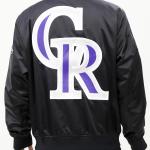 CHAMARRA RADO ROCKIES BIG LOGO SATIN JACKET BLACK en STOCK