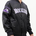 CHAMARRA RADO ROCKIES BIG LOGO SATIN JACKET BLACK en STOCK