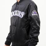 CHAMARRA RADO ROCKIES BIG LOGO SATIN JACKET BLACK en STOCK