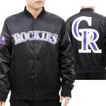 CHAMARRA RADO ROCKIES BIG LOGO SATIN JACKET BLACK en STOCK