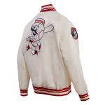 CHAMARRA INNATI REDS RETRO CLASSIC RIB SATIN JACKET EGGSHELL RED en STOCK