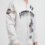 CHAMARRA AGO WHITE SOX HOME TOWN SATIN JACKET GRAY en STOCK