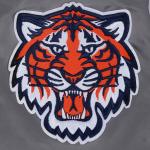 CHAMARRA DETROIT TIGERS SCRIPT TAIL MENS SATIN JACKET GRAY en STOCK