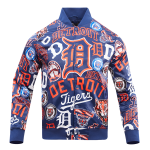 CHAMARRA OIT TIGERS AOP SATIN JACKET MIDNIGHT NAVY en STOCK