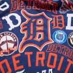 CHAMARRA OIT TIGERS AOP SATIN JACKET MIDNIGHT NAVY en STOCK