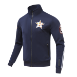 CHAMARRA HUSTON ASTROS CLASSIC MENS TRACK JACKET MIDNIGHT NAVY ORANGE en STOCK