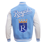 CHAMARRA AS CITY ROYALS RETRO CLASSIC RIB WOOL VARSITY JACKET UNIVERSITY BLUE WHITE en STOCK