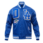 CHAMARRA ANGELES DODGERS MASH UP RIB SATIN JACKET DODGER BLUE en STOCK