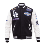 CHAMARRA ANGELES DODGERS ALL STAR VARSITY JACKET BLACK WHITE en STOCK
