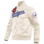 CHAMARRA ANGELES DODGERS ROSES SATIN JACKET EGGSHELL MULTI en STOCK