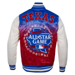 CHAMARRA ALL STAR 2024 MENS RIB SATIN JACKET EGGSHELL ROYAL BLUE en STOCK