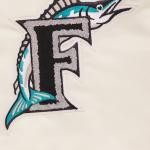 CHAMARRA IDA MARLINS RETRO CLASSIC RIB SATIN JACKET EGGSHELL BLACK en STOCK