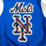 CHAMARRA YORK METS PRO PREP WOOL VARSITY JACKET ROYAL BLUE WHITE en STOCK