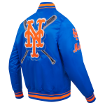 CHAMARRA YORK METS MASH UP RIB SATIN JACKET ROYAL ORANGE ROYAL en STOCK