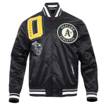 CHAMARRA LAND ATHLETICS MASH UP M RIB SATIN JACKET BLACK en STOCK