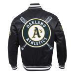 CHAMARRA LAND ATHLETICS MASH UP M RIB SATIN JACKET BLACK en STOCK