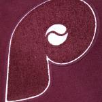 CHAMARRA ADELPHIA PHILLIES RETRO MASH UP RIB WOOL VARSITY JACKET WINE WHITE en STOCK