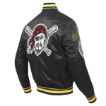 CHAMARRA SBURGH PIRATES MASH UP RIB SATIN JACKET BLACK YELLOW en STOCK