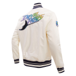 CHAMARRA A DEVIL RAYS RETRO CLASSIC RIB SATIN JACKET EGGSHELL MIDNIGHT NAVY en STOCK